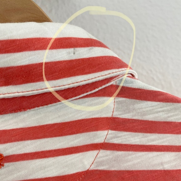 Ashworth • Sea Coral Striped Buttoned Golf Polo Shirt NWT - Picture 11 of 15